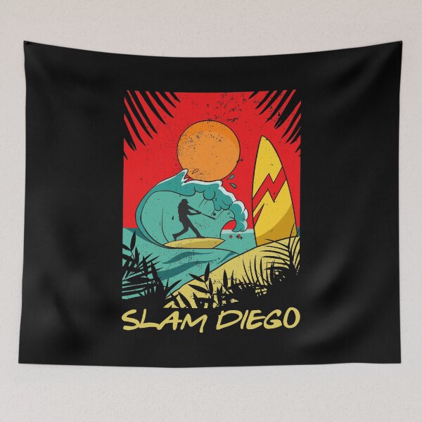 Item preview, Slam Diego Sunset Palm Tree San Diego Baseball Grand Slam designed and sold by 9ine9.