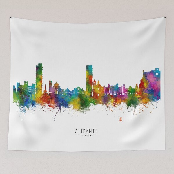 Item preview, Alicante Spain Skyline designed and sold by ArtPrints.