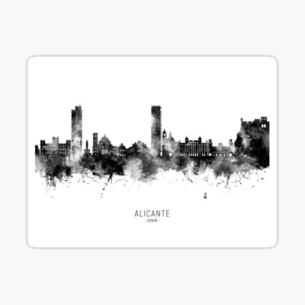 Item preview, Alicante Spain Skyline designed and sold by ArtPrints.