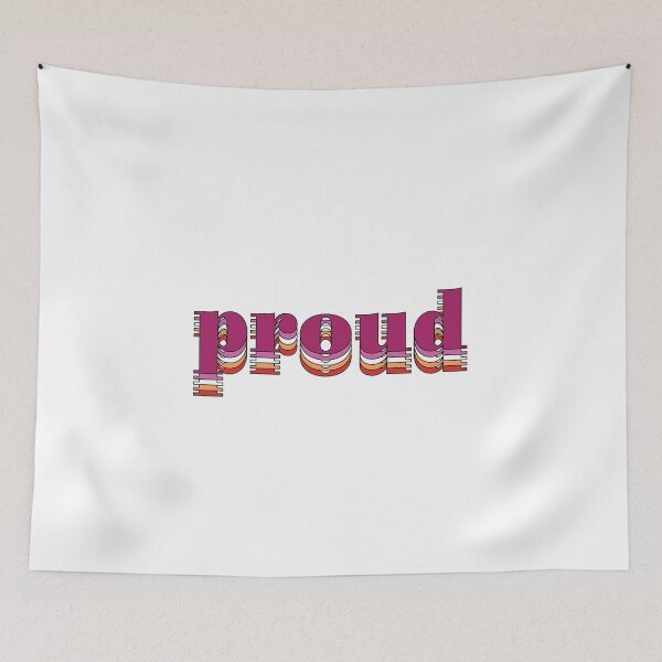 Item preview, Proud (Lesbian Flag) designed and sold by brianacecilia.