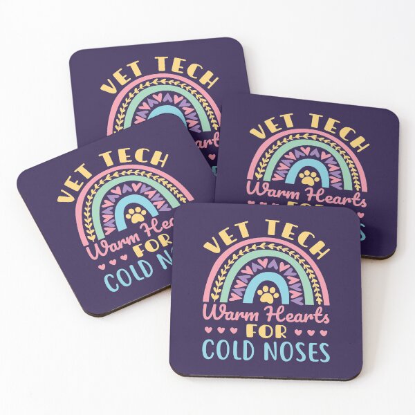 Item preview, Vet Tech Warm Hearts for Cold Noses Rainbow designed and sold by jaygo.