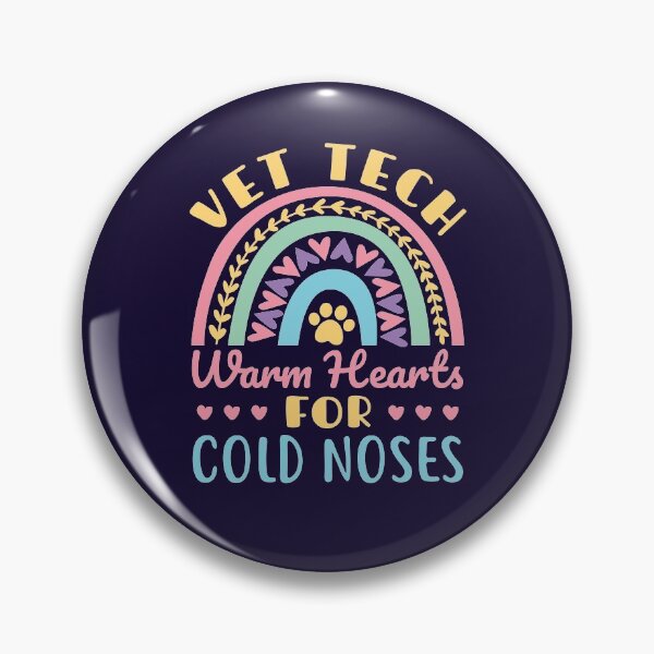 Item preview, Vet Tech Warm Hearts for Cold Noses Rainbow designed and sold by jaygo.
