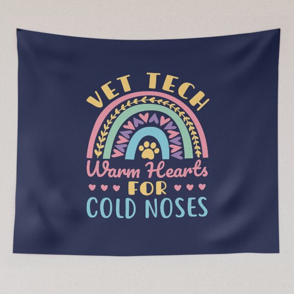Item preview, Vet Tech Warm Hearts for Cold Noses Rainbow designed and sold by jaygo.