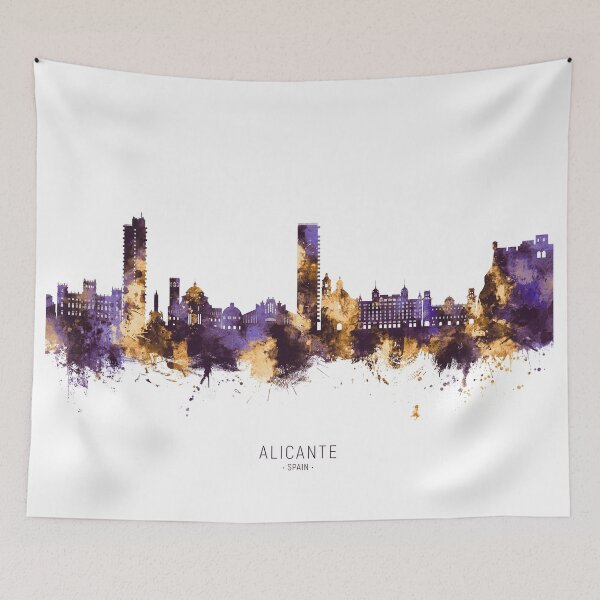 Item preview, Alicante Spain Skyline designed and sold by ArtPrints.