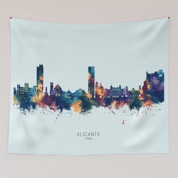 Item preview, Alicante Spain Skyline designed and sold by ArtPrints.