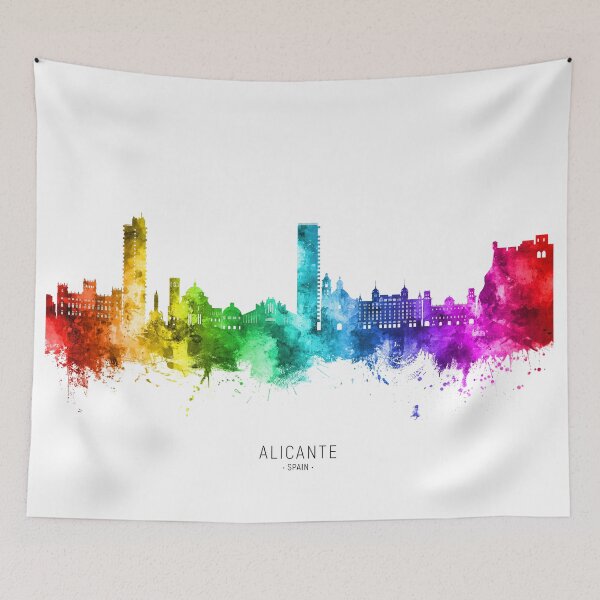 Item preview, Alicante Spain Skyline designed and sold by ArtPrints.