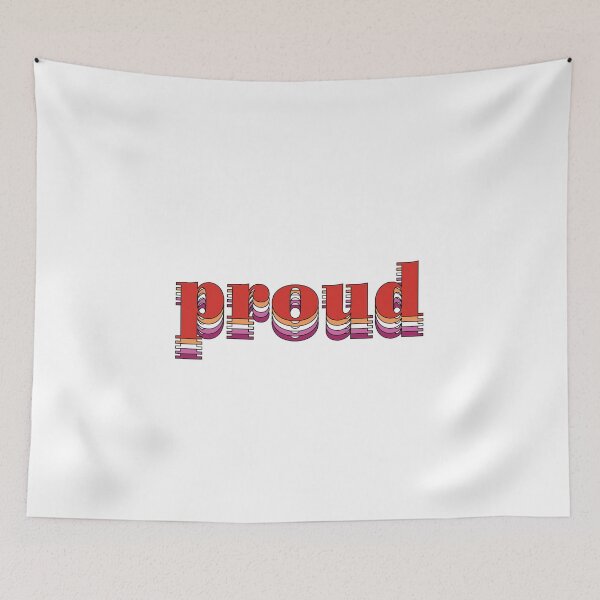 Item preview, Proud (Lesbian Flag) designed and sold by brianacecilia.