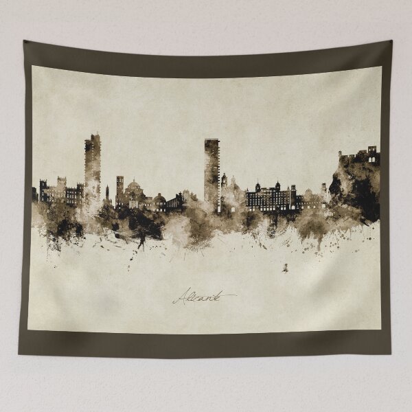 Item preview, Alicante Spain Skyline designed and sold by ArtPrints.