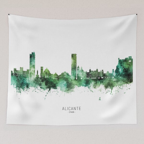 Item preview, Alicante Spain Skyline designed and sold by ArtPrints.