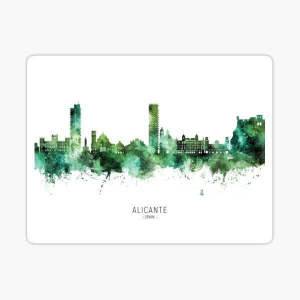 Item preview, Alicante Spain Skyline designed and sold by ArtPrints.