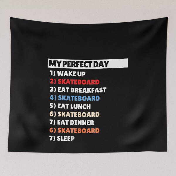 Item preview, My Perfect Day Skateboarding designed and sold by Amon Ferg.