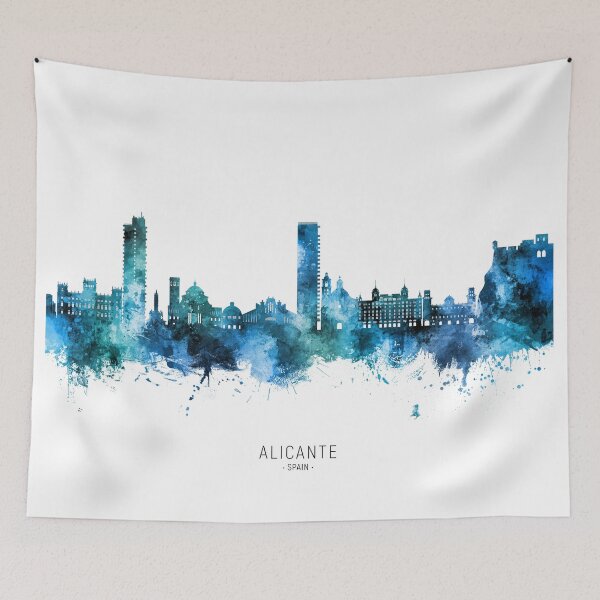 Item preview, Alicante Spain Skyline designed and sold by ArtPrints.