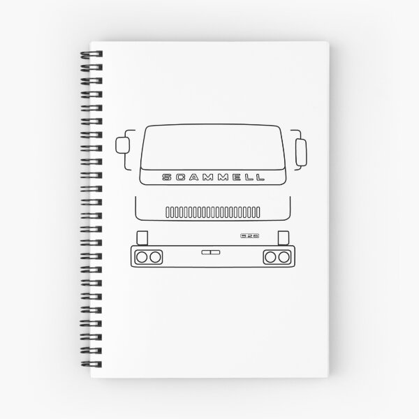 Item preview, Scammell S26 classic lorry black outline graphic designed and sold by soitwouldseem.