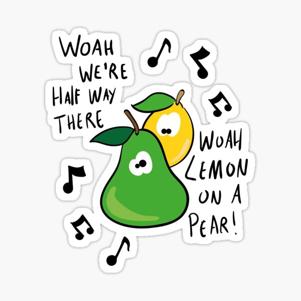 Lemon On A Pear Sticker