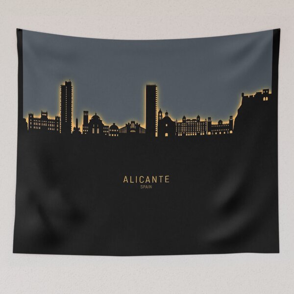 Item preview, Alicante Spain Skyline designed and sold by ArtPrints.