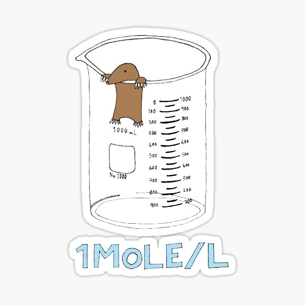 Artikel-Vorschau von mole per liter, designt und verkauft von doodles by sarah.