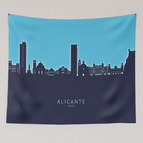 Item preview, Alicante Spain Skyline designed and sold by ArtPrints.