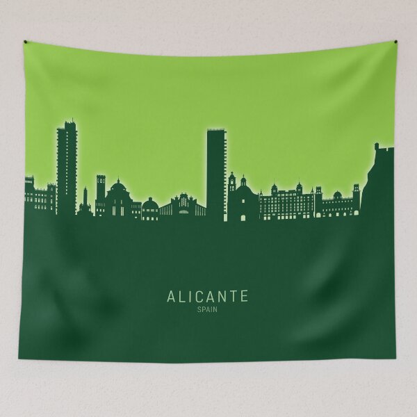 Item preview, Alicante Spain Skyline designed and sold by ArtPrints.