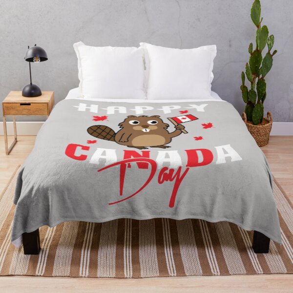 Item preview, Happy Canada Day Cute Beaver with Canadian Flag designed and sold by GINIART.
