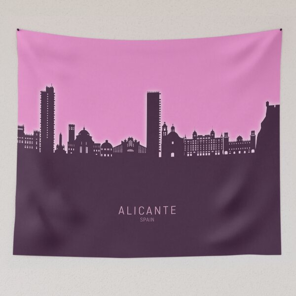Item preview, Alicante Spain Skyline designed and sold by ArtPrints.