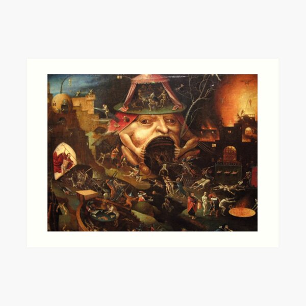 Insight into Hell 3 by Hieronymus Bosch Art Print