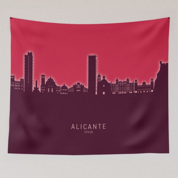 Item preview, Alicante Spain Skyline designed and sold by ArtPrints.