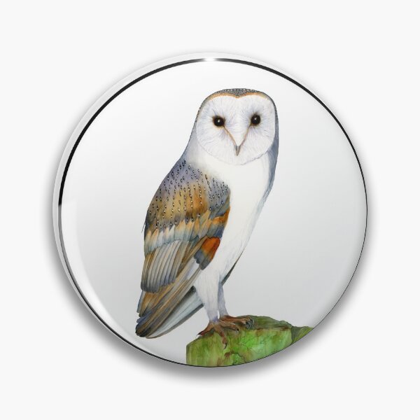Item preview, Barn Owl Bird Watercolor Painting Wildlife Artwork designed and sold by Alison Langridge.