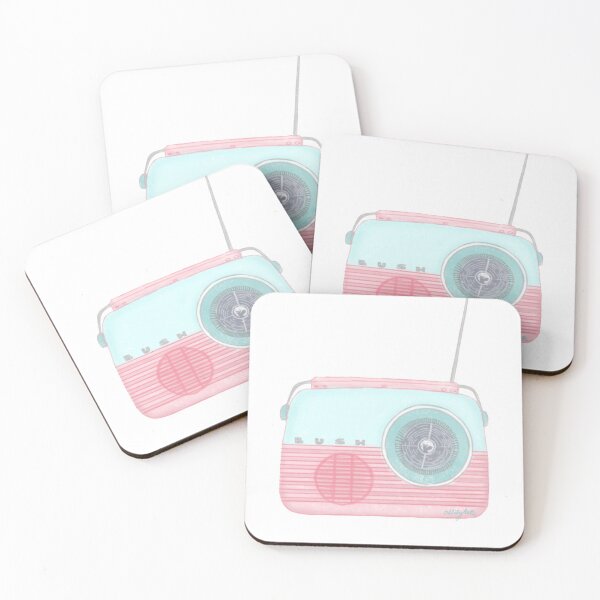 Item preview, vintage pastel radio designed and sold by OddityArts.