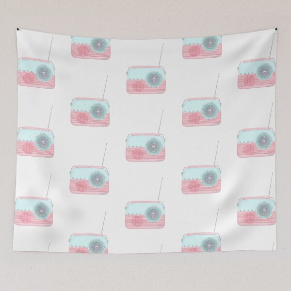 Item preview, vintage pastel radio designed and sold by OddityArts.