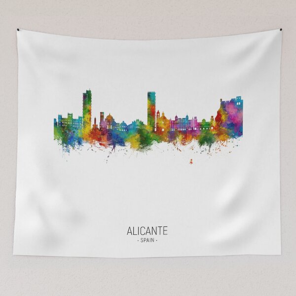Item preview, Alicante Spain Skyline designed and sold by ArtPrints.