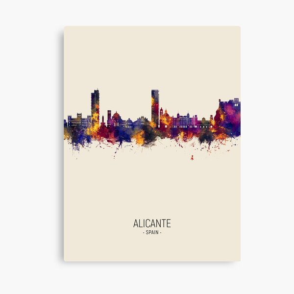 Item preview, Alicante Spain Skyline designed and sold by ArtPrints.