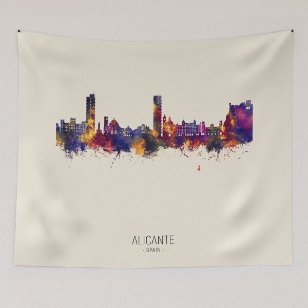 Item preview, Alicante Spain Skyline designed and sold by ArtPrints.
