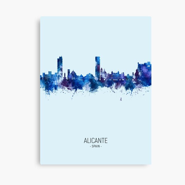 Item preview, Alicante Spain Skyline designed and sold by ArtPrints.