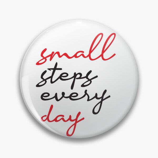 Item preview, small steps every day, motivational quote design designed and sold by adjamine.