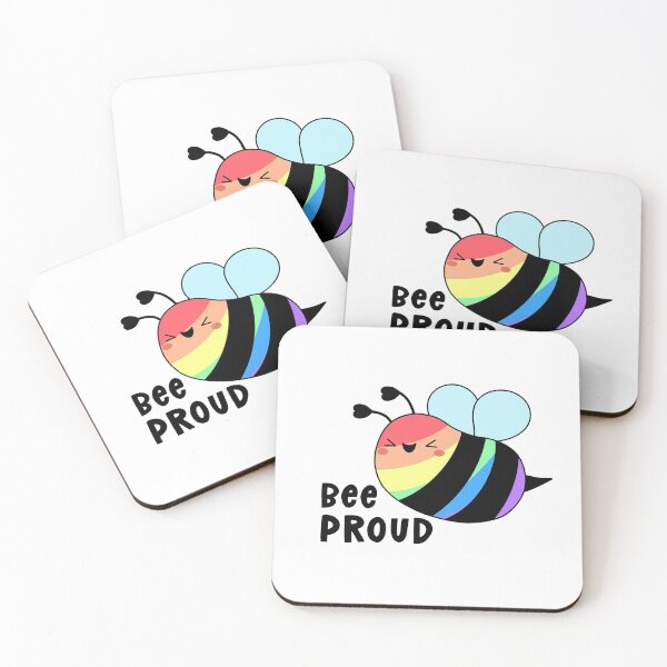 Item preview, Bee Proud - LGBTQ - Rainbow Pride designed and sold by pookkudesign.