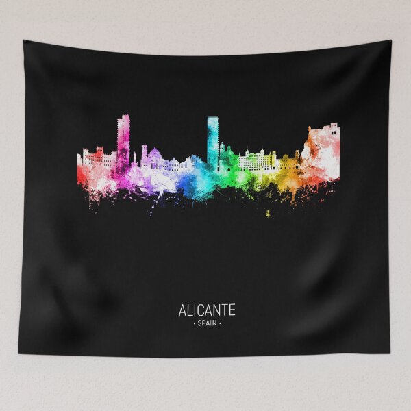 Item preview, Alicante Spain Skyline designed and sold by ArtPrints.