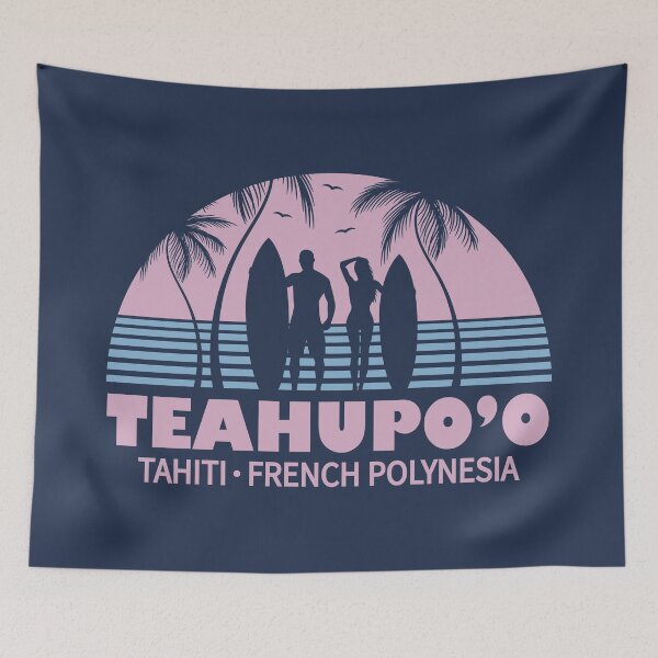 Item preview, Teahupoo Tahiti French Polynesia Summer Surfing Design designed and sold by CynthiaGraphics.