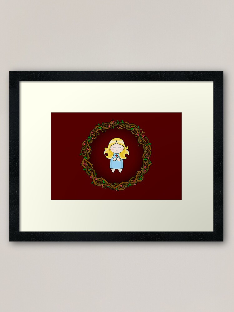 Alternate view of Girl In The Brambles Framed Art Print