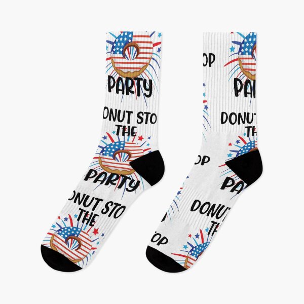 Item preview, Donut Stop the Party Fourth of July Independence Day Celebration designed and sold by Nzgiftsandmore.