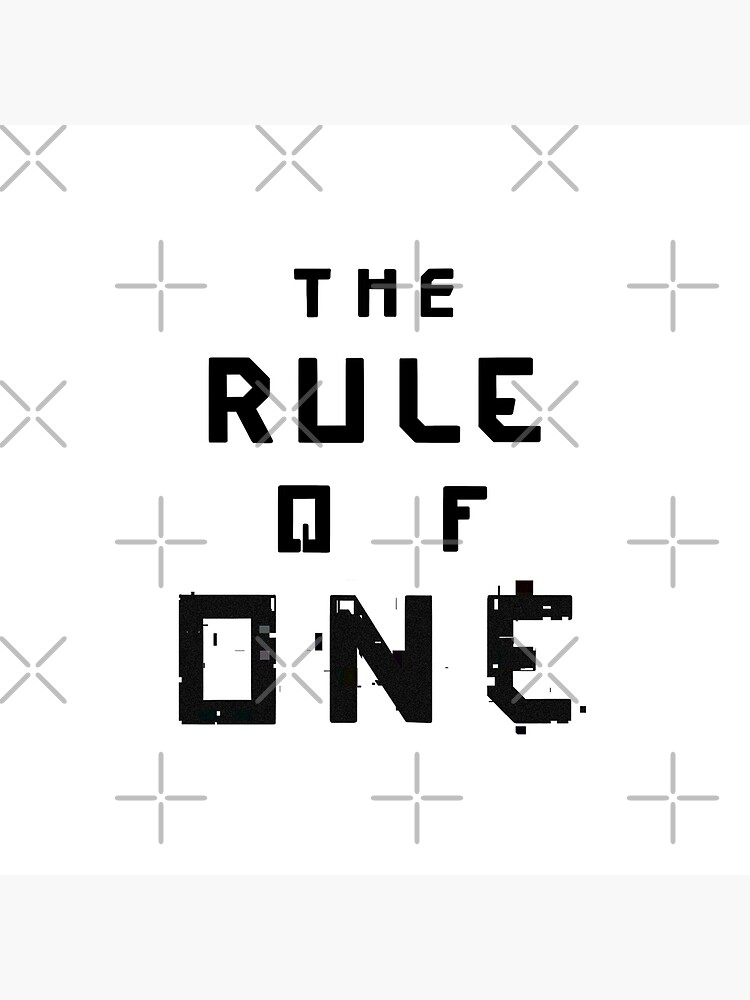 the-rule-of-one-poster-for-sale-by-beckahbrooks-redbubble