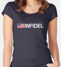 Vintage American Infidel Women's Fitted Scoop T-Shirt