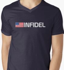 Vintage American Infidel Men's V-Neck T-Shirt