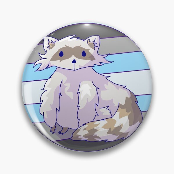 Item preview, Demiboy Pride Racoon  designed and sold by ForTheFrogWar.