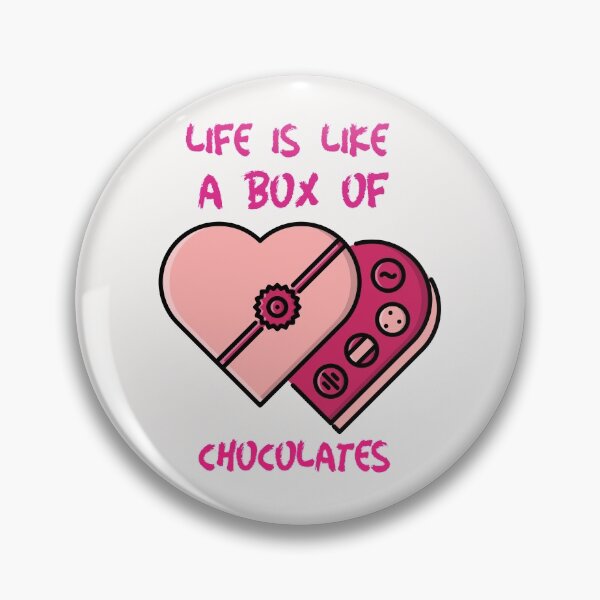 Item preview, Life is Like a Box of Chocolates. Cute stylish feminine design with two heart shaped cakes. designed and sold by Evartdesign.