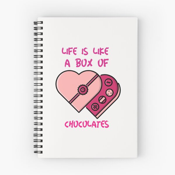 Item preview, Life is Like a Box of Chocolates. Cute stylish feminine design with two heart shaped cakes. designed and sold by Evartdesign.