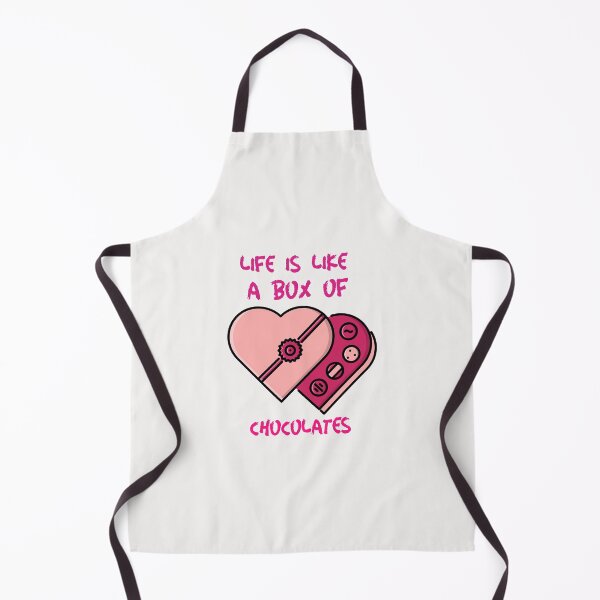 Item preview, Life is Like a Box of Chocolates. Cute stylish feminine design with two heart shaped cakes. designed and sold by Evartdesign.