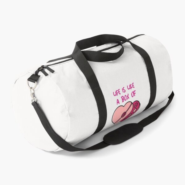 Item preview, Life is Like a Box of Chocolates. Cute stylish feminine design with two heart shaped cakes. designed and sold by Evartdesign.