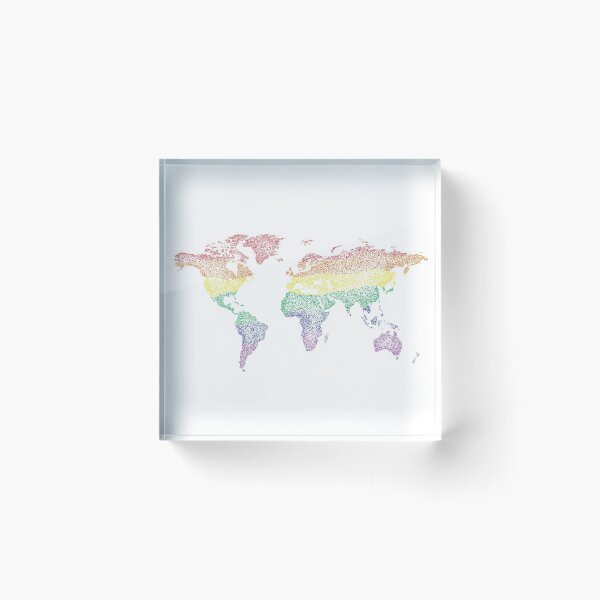 Item preview, The World of Pride: Rainbow World Map designed and sold by re-silvija.