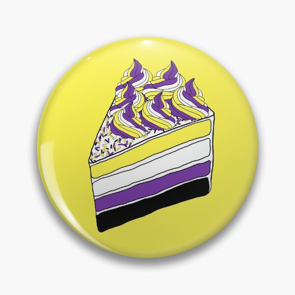 Item preview, Nonbinary Pride Cake designed and sold by loki-doki-choki.