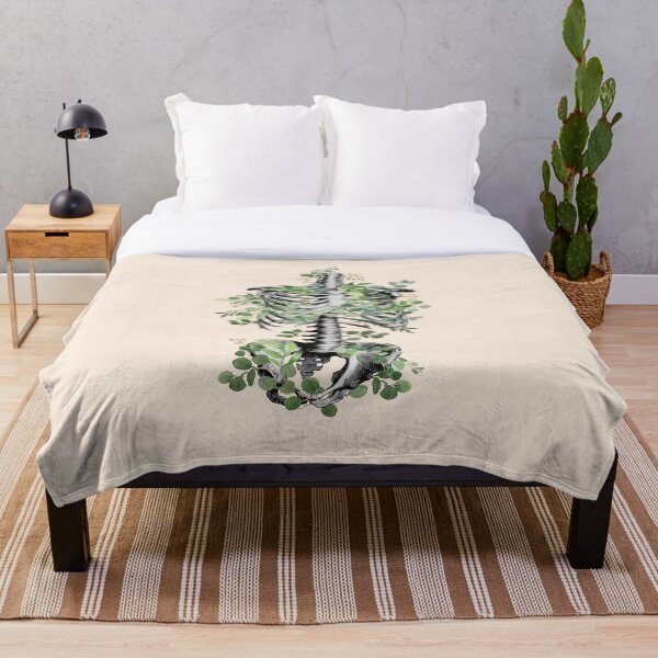 Item preview, Botanical anatomy, rib cage, pelvis, eucalyptus leaves floral skeleton designed and sold by Collagedream.